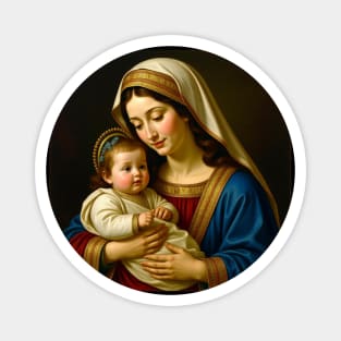 Virgin Mary and Christ Child Magnet